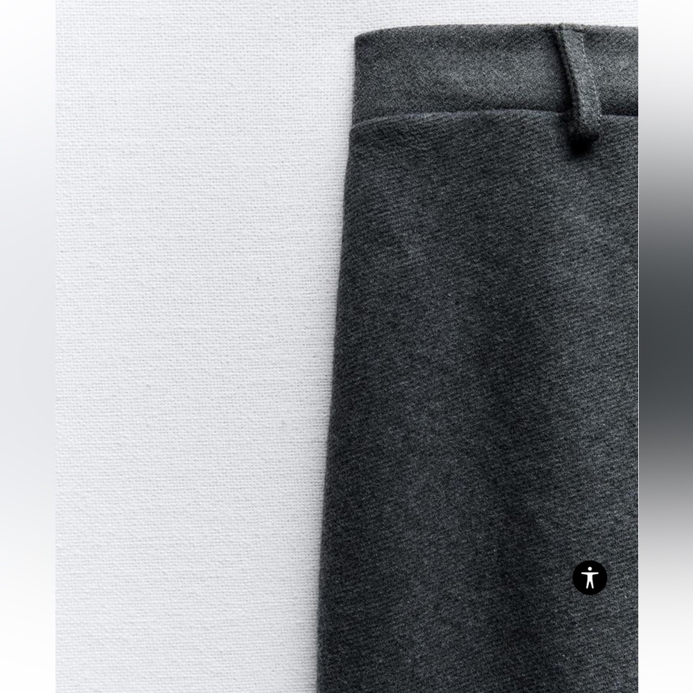 Zara Ruched Strapless Dress Grey NWT - Picture 7 of 9